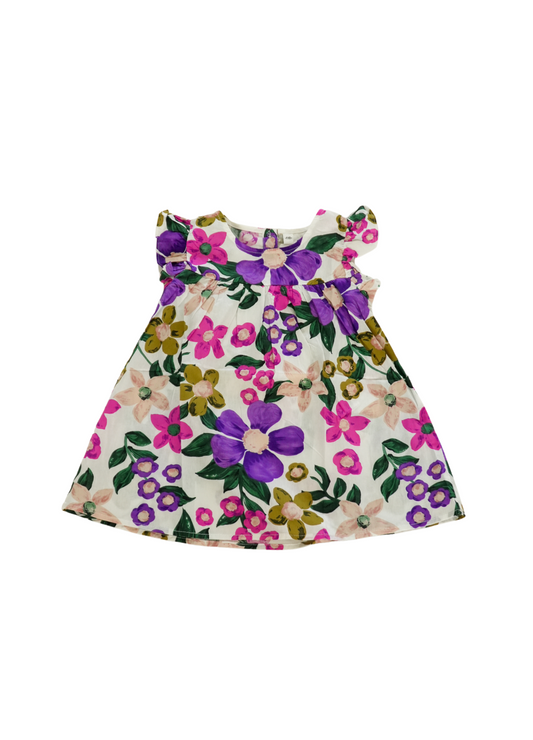 Vestido Flowers - Violet&Beige